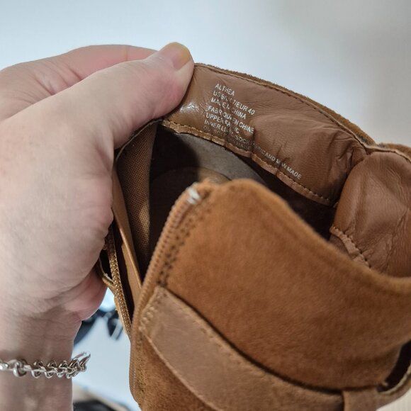 Rusty Brown Faux Suede Booties - Picture 7 of 12